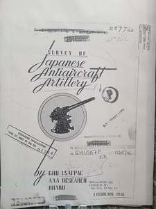 Survey of Japanese Antiaircraft Artillery by GHQ USAFPAC AAA Research Board