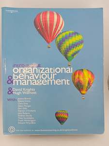 Introducing Organizational Behaviour and Management by David Knights,Hugh Willmott