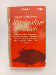 Historical Fiction: We Speak No Treason by Rosemary Hawley Jarman