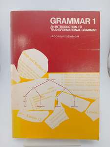 Education: Grammar 1: An Introduction to Transformational Grammar by Roderick A. Jacobs,Peter S. Rosenbaum