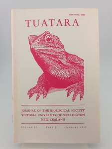 Tuatara (Volume 25 Part 2 - January 1982) by J. W. Dawson,G.W. Gibbs (Editors)