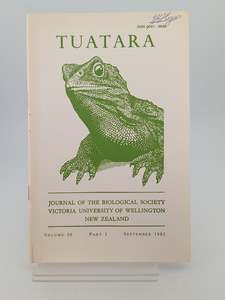 Tuatara (Volume 26 Part 1 - September 1982) by J. W. Dawson,G.W. Gibbs (Editors)