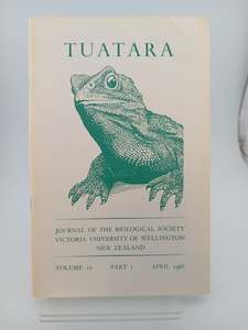 Tuatara (Volume 16 Part 1 - June 1987) by J.A.F. Garrick,J. W. Dawson (Editors)