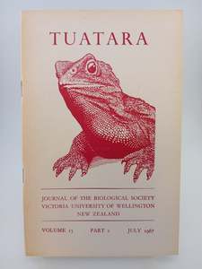 Tuatara (Volume 15 Part 2 - June 1967) by J.A.F. Garrick,J. W. Dawson (Editors)