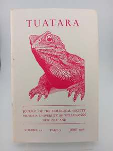Tuatara (Volume 22 Part 2 - June 1976) by J. W. Dawson,G.W. Gibbs (Editors)
