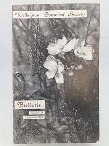 Wellington Botanical Society (Bulletin No 38 - September 1974)by M.B. Forde (Edi&hellip;