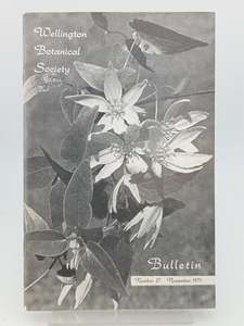 Wellington Botanical Society (Bulletin No 37 - November 1971 by M.B. Forde (Editor)