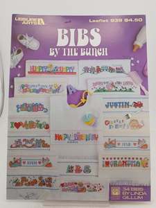 Crafts: Bibs by the Bunch: Cross Stitch by Leisure Arts