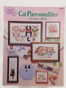 Cat Purr-sonalities in Cross Stitch by Linda Gillum