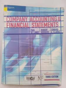 Accounting: Company Accounting & Financial Statements by Paul de Lange,Robert Rodgers,Edward A. Clarke