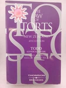 Business: The Law of Torts in New Zealand, 4th edition by Stephen Todd (editor)