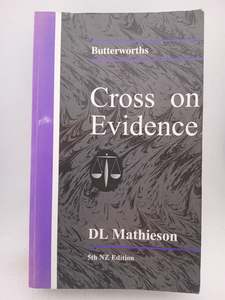 Business: Cross on Evidence by D. L. Mathieson,Rupert Cross