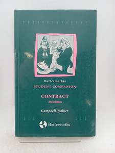 Butterworth's Student Companion: Contract by Campbell Walker