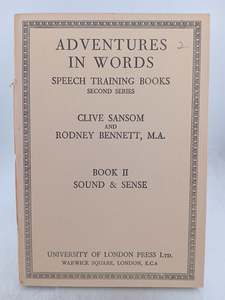 Adventure in Words Speech Training Books Second Series (Book II - Sound & Sense)&hellip;