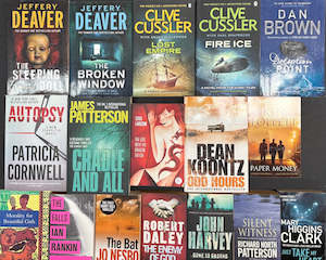 Fiction Bargain Book Boxes: Secondhand Crime Fiction & Thriller Bargain Book Box SP2005
