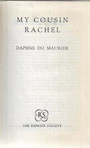 Vintage: My Cousin Rachel by Daphne Du Maurier