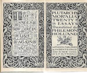Philosophy: Plutarch's Moral Essays