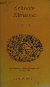 Reference: Schott's Almanac 2011 by Ben Schott