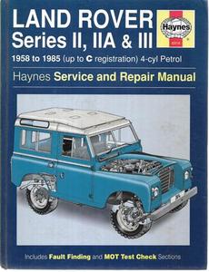 Land Rover Service And Repair Manual by John Harold Haynes