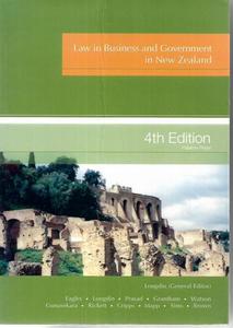 Business: Law In Business And Government In New Zealand by Ian Eagles and Louise Longdin