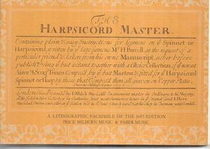 The Harpsichord Master - A Lithographic Facsimile of the 1697 Edition by Henry Purcell
