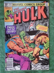 Products: 1981 Incredible Hulk 257 – Books and Toys