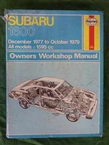 1977-79 Subaru 1600 workshop manual – Books and Toys