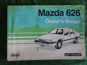 Products: 1985 Mazda 626 owners manual – Books and Toys
