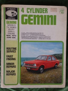 Isuzu Gemini workshop manual – Books and Toys