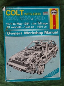 Products: Mitsubishi Colt 1979-84 workshop manual – Books and Toys