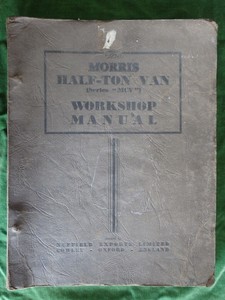 Products: Morris Crowley Van manual – Books and Toys