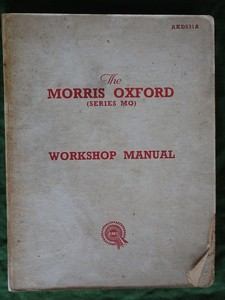 Morris Oxford MO workshop manual – Books and Toys