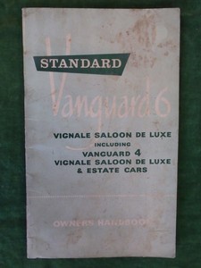 Products: Standard Vanguard owners handbook – Books and Toys