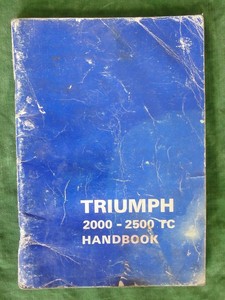 Triumph 2000 2500 Handbook – Books and Toys