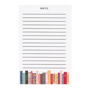 Classics Bookshelf 4x6 Notepad