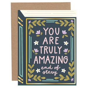 Bookish Accessories: You Are Truly Amazing Book Greeting Card