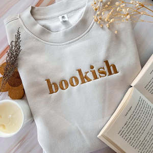 New Bookish: Bookish Embroidered Crew