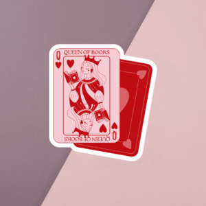 New Bookish: Queen Of Books Sticker