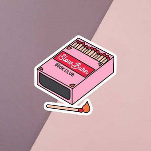 New Bookish: Slow Burn Book Club Sticker