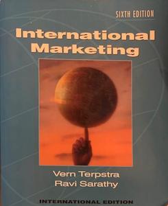 International marketing - By Vern Terpstra, Ravi Sarathy