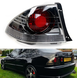 Cosmetics: Toyota Altezza / Lexus IS200 IS300 Black Housing Tail Lights