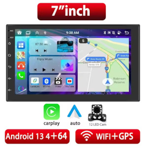 15 Box: Double-Din Apple Carplay / Android Auto Headunit / Stereo (+ Reversing Camera)