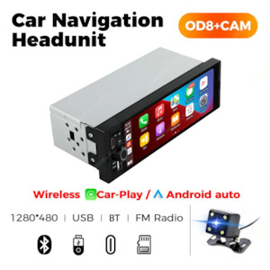 Single-Din Apple Carplay / Android Auto Headunit / Stereo (+ Reversing Camera)