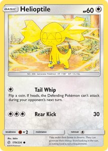Pokemon Tcg Singles Bulk Cards: Helioptile 179