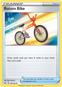 Pokemon Singles Sword Shield Base: Rotom Bike 181