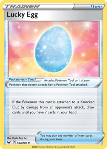 Pokemon Singles Sword Shield Base: Lucky Egg 167
