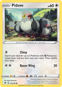 Pokemon Singles Rebel Clash Expansion: Pidove 143