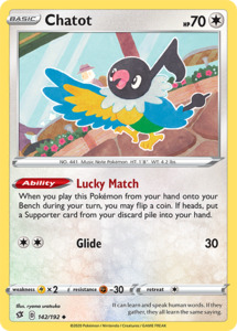 Pokemon Singles Rebel Clash Expansion: Chatot 142