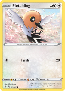 Pokemon Singles Darkness Ablaze Expansion: Fletchling 151
