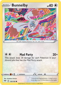 Pokemon Singles Darkness Ablaze Expansion: Bunnelby 150